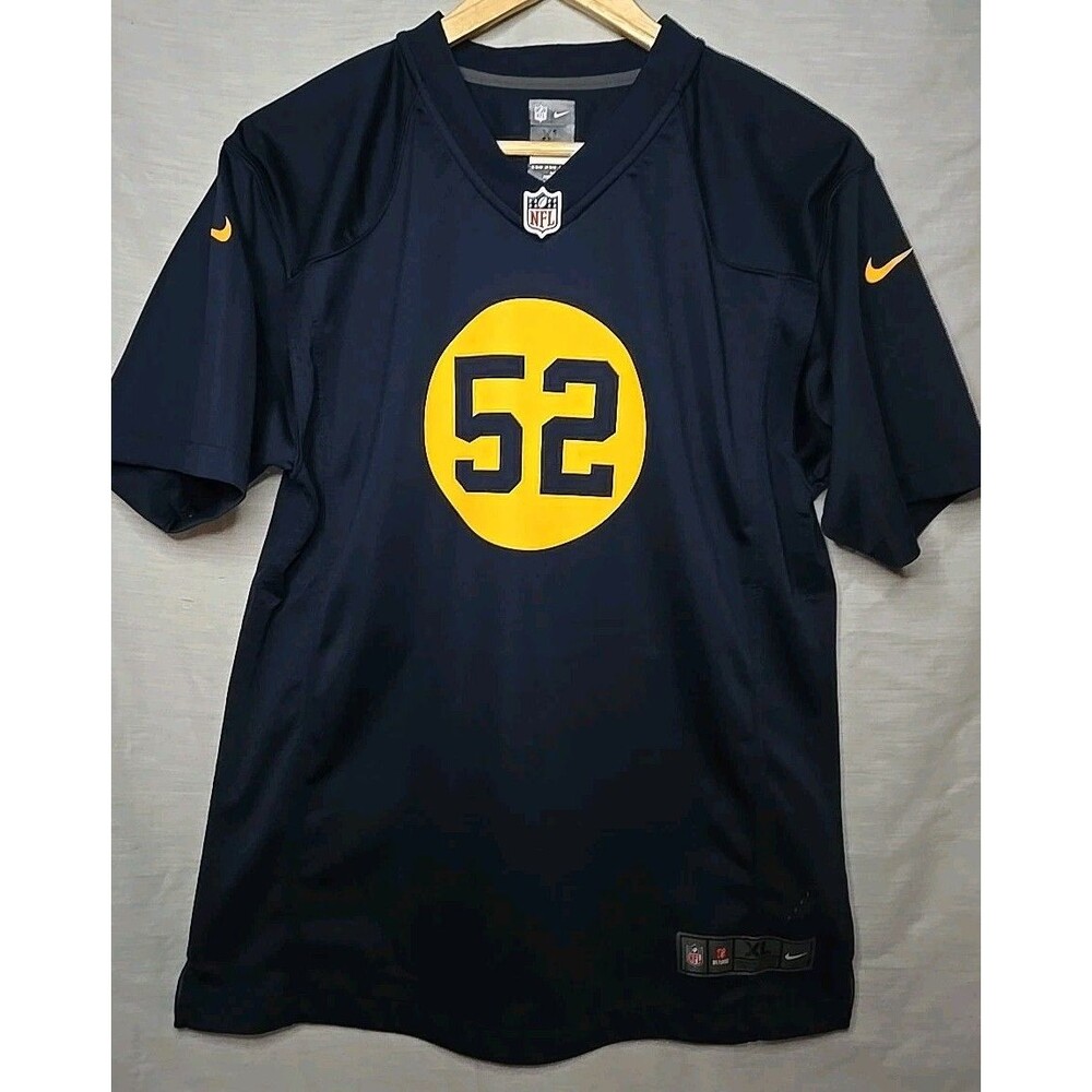 NIKE On Field NFL Green Bay Packers CLAY MATTHEWS 52 Throwback Jersey Yth XL